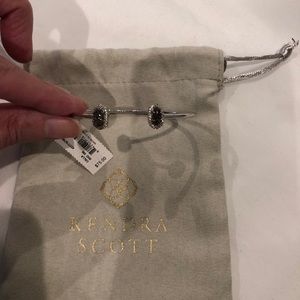 NWT Kendra Scott Calla Silver Cuff druzy platinum